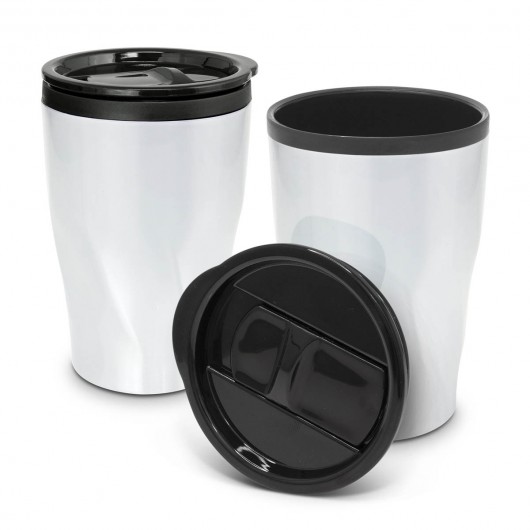 Gloss White Whirl Coffee Cups